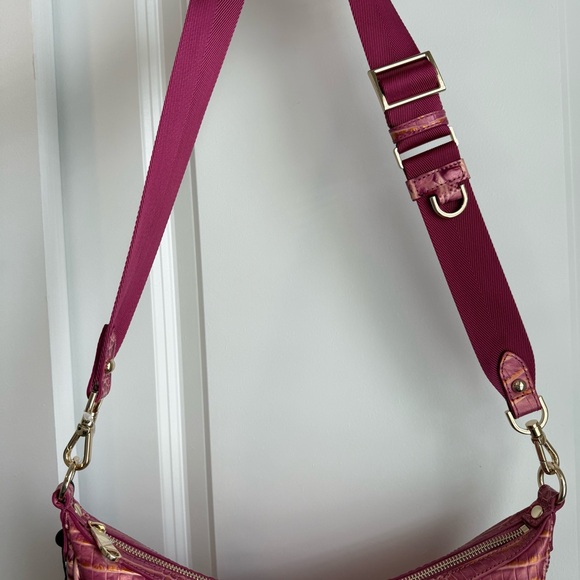Brahmin Percy Crossbody Bag Rouge Blush Pink Melbourne Leather - Picture 5 of 9